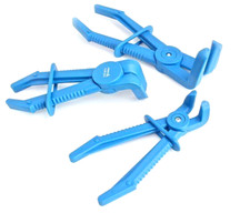 Jeu de 3 pinces à durites courbes 90° en polyoxyméthylène ASTA A-3FLEX1