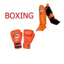 Gants de boxe Muay Thai Twins BGVL-3 Shin Guards Twins SGL-10 MMA Premium