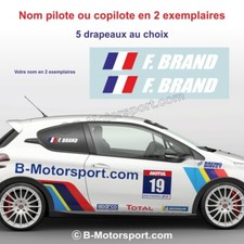 Autocollant nom pilote ou