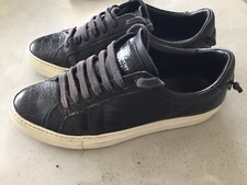 Authentique Baskets Cuir Facon