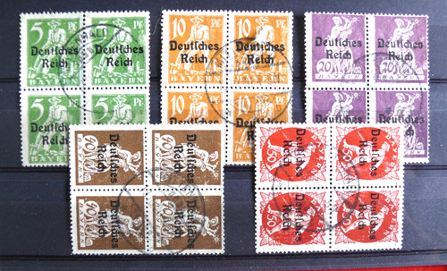 Timbre allemagne baviere - allemagne, :