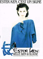 PUBLICITE ADVERTISING 025  1989  ESTER KEN  les blouses chemisiers