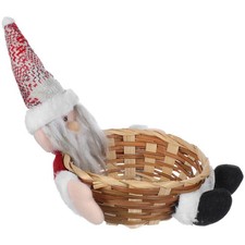  Panier de rangement de Noël : bol à bonbons Père Noël – récipient à collation