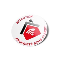 AUTOCOLLANTS STICKERS ALARME