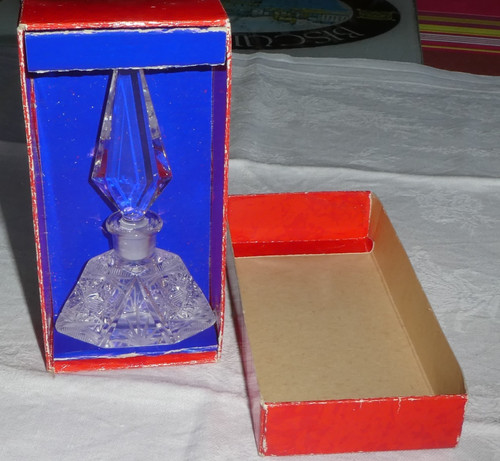 Ancien flacon parfum cristal
