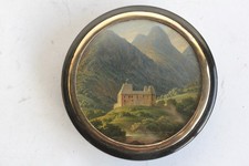 Ancienne boite Peinture miniature Château (50972)