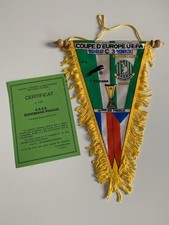 AS Saint Etienne Bohemians Prague rare fanion coupe d'Europe 1982-1983 ASSE