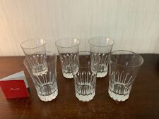 6 verres à orangeade en cristal de Baccarat (prix à la pièce)