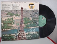 SOUVENIR DE PARIS par JACK LEDRU - DISQUE TEPPAZ 3 111 - EXCELLENT ETAT -