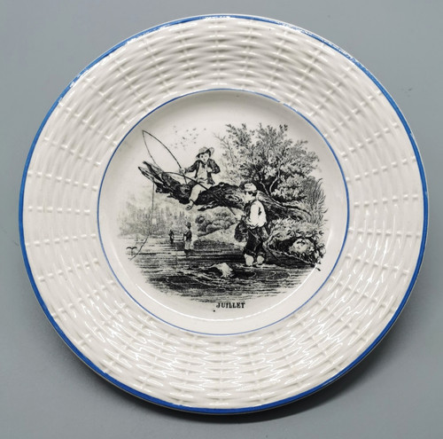 Assiette parlante les mois - mois, de