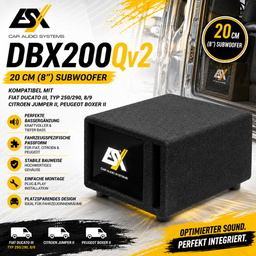 Esx dbx200qv2 subwoofer - subwoofer, fiat
