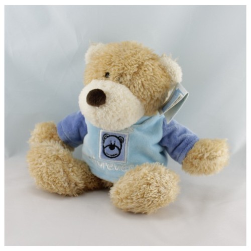 Doudou ours beige - , bleu