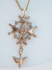 COLLIER PENDENTIF PLAQUE OR