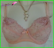 Soutien Gorge MIRIALE Rose Saumon avec fleur Nymphéa Taille 100D  AA37