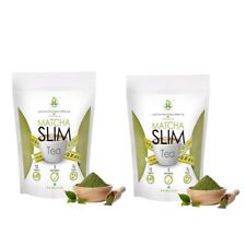 2 x thé vert Matcha Slim 500 g gestion du poids riche en antioxydants détoxif...
