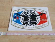 Autocollant CSAG - GENDARMERIE - SECTION TIR LA RÉUNION