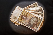 Liasse de 10 billets de 1000 Deutsch Mark 1980 (REPRODUCTION)