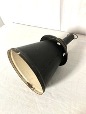 Ancien Abat Jour Industriel Suspension Baladeuse Métal noir Tôle Bois Atelier