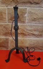 Jean-Pierre  RYCKAERT grande Lampe De Table En Fer Forgé  Style Médiéval