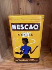 Ancienne boite en métal Nescao petit déjeuner