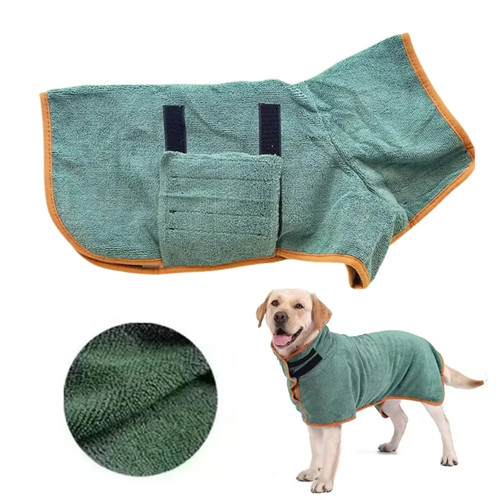 Peignoir absorbant chien