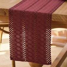 Chemin de Table Rouge Boho