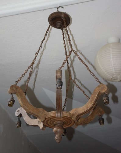 Lustre ancien rustique 6 - , à