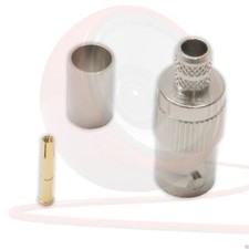 Femelle BNC pour RG59 Câble. 75ohm Vidéo Torsion à Sertir Connecteur CCTV, Spdif