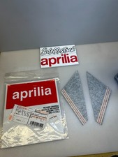 2 stickers carénage centrale aprilia ap8267185 sr 50 air 2000 noir