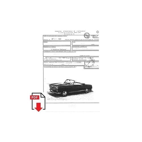 1963 peugeot 404 cabriolet - peugeot,