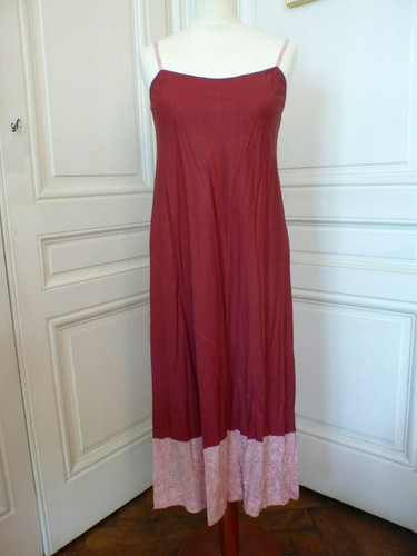 Robe longue cotélac rouge - longue,