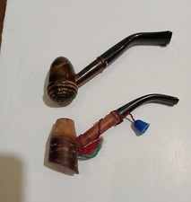 LOT DE 2 ANCIENNES PETITES PIPES 9 cm