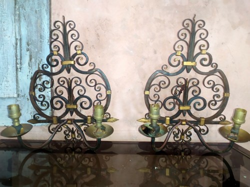 Paire appliques deux - paire,