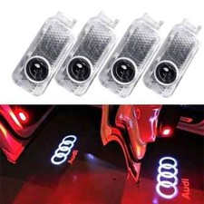 4 lampes lumière projecteur affichage sol porte logo LED voiture pour Audi