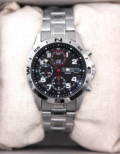 Montre chronographe seiko - chronographe,