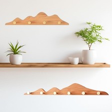 Porte-manteau mural rustique