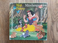 Walt Disney, 6 Puzzles contes de fées, N° 96.925, Vintage, Blanche neige, 