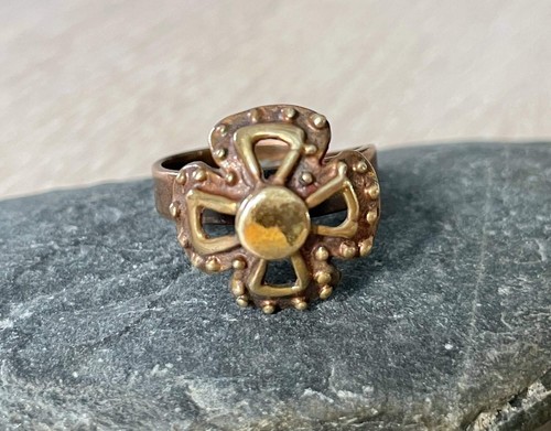 Bague bronze réglable - en,