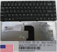 Clavier Qwerty US LENOVO U450 E45 N2VL-US 25-010354 V-100920HS1US Noir/Black