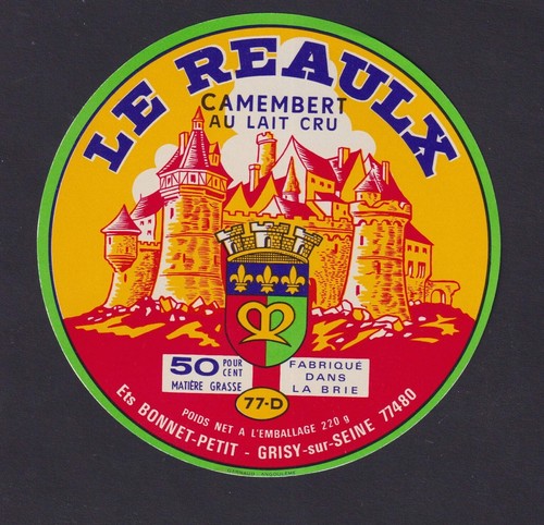 Ancienne étiquette fromage - étiquette,