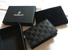 Porte-cartes HUBLOT cuir noir neuf