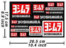Yoshimura Decals Stickers Système d'échappement Autocollant Autocollant Adesi...