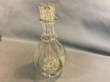 Ancien huilier vinaigrier de table en verre avec 4 compartiments vintage