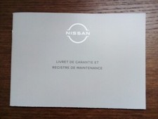 Carnet Entretien Garantie Registre  Maintenance. suivi entretien. Nissan.