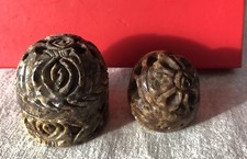 Two Stone Carved Trinket