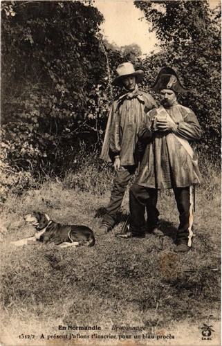 Cpa folklore en normandie - folklore,