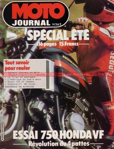 Moto journal 562 honda 750 - moto,
