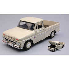 CHEVROLET C10 FLETSIDE PICK-UP 1966 CREAM 1:24 Motormax Auto Stradali Nouveau mo
