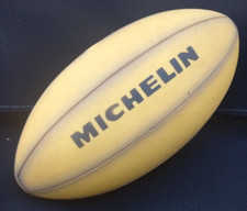 Ballon de rugby MICHELIN 1960-70 Rare Ballon Publicitaire Michelin Vintage