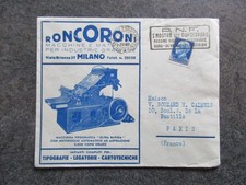 ITALIE timbre lettre pour PARIS en 1938 lot NJ302 03